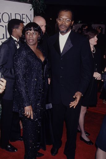 Samuel L. Jackson et son épouse Latanya en 1995