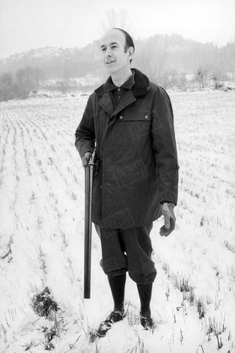 Valéry Giscard d'Estaing, chez lui en Auvergne, en décembre 1967.