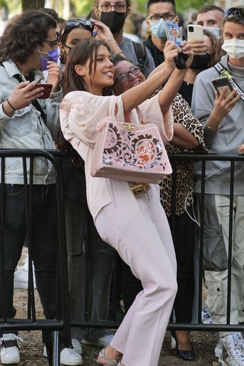 Adèle Exarchopoulos au défilé Fendi lors de la Fashion Week de Milan le 23 septembre 2020