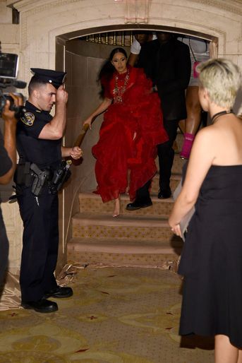 Cardi B après son altercation avec Nicki Minaj, à New York, vendredi 7 septembre