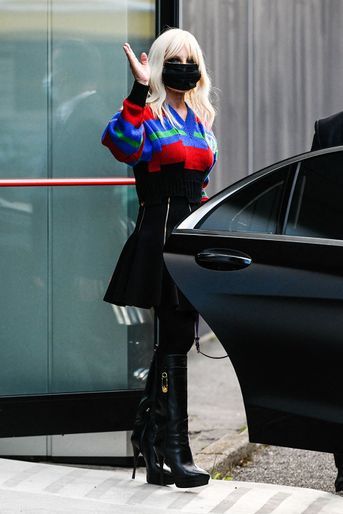 Donatella Versace à Milan le 27 septembre 2020