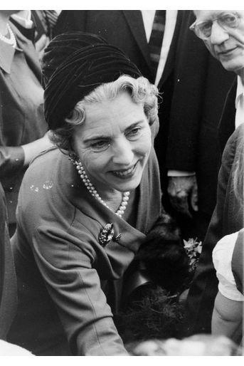 La reine Ingrid de Danemark, en octobre 1960
