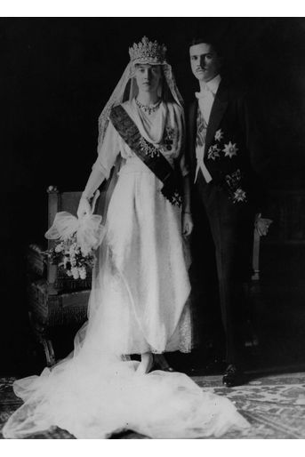 La grande-duchesse Charlotte de Luxembourg (ici le 6 novembre 1919, jour de son mariage) régna de 1919 à 1964