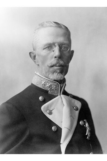 Le roi Gustaf V de Suède (ici en 1922) régna de 1907 à 1950