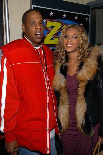 Jay-Z et Beyoncé - ici en décembre 2002 dans les coulisses d'un concert à New York