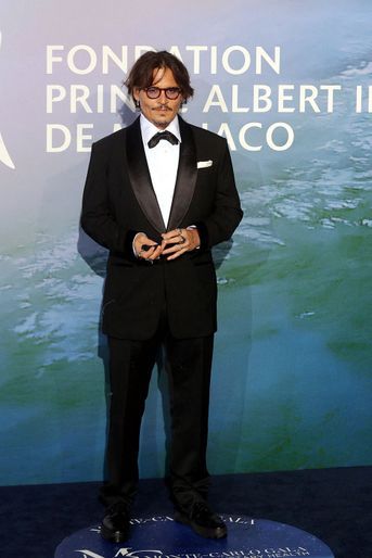 Johnny Depp au Monte-Carlo Gala for Planetary Health organisé par la Fondation Prince Albert II de Monaco le 24 septembre 2020