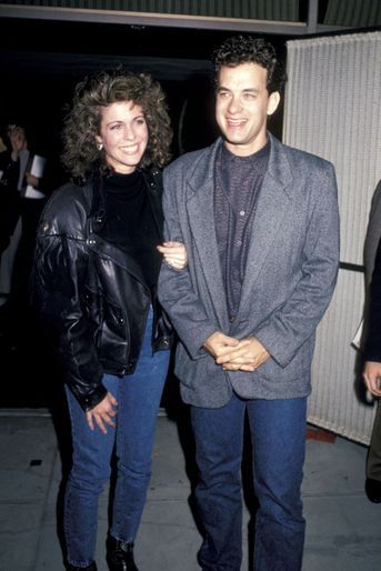 Rita Wilson et Tom Hanks - ici en décembre 1986 à la première du film "Trois amigos" à Los Angeles