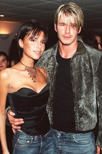 Victoria et David Beckham - ici en septembre 1999 dans les coulisses d'un concert de Whitney Houston à Londres