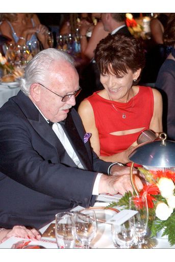 Elizabeth-Ann de Massy avec son oncle le prince Rainier III de Monaco, le 12 juillet 2002