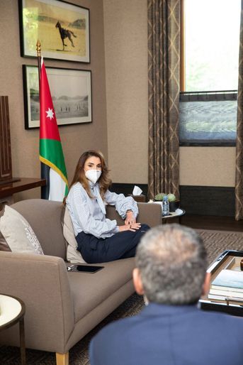 La reine Rania de Jordanie, le 8 juin 2020 à Amman