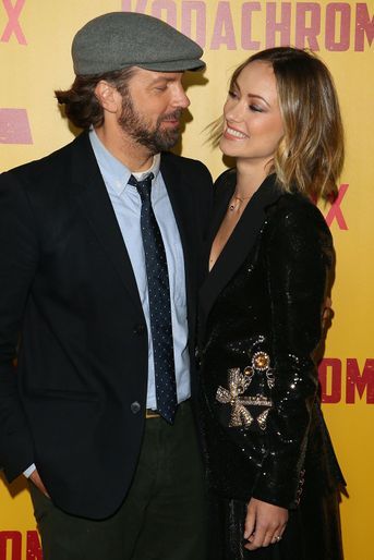 Jason Sudeikis et Olivia Wilde à la première du film Netflix «Kodachrome» à Hollywood en avril 2018