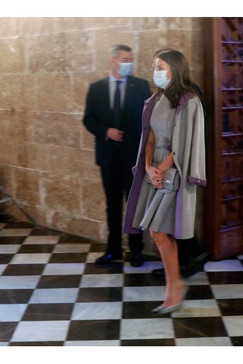 La reine Letizia d'Espagne à Valence, le 30 novembre 2020