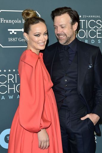 Olivia Wilde et Jason Sudeikis Critics' Choice Awards à Santa Monica en janvier 2020 