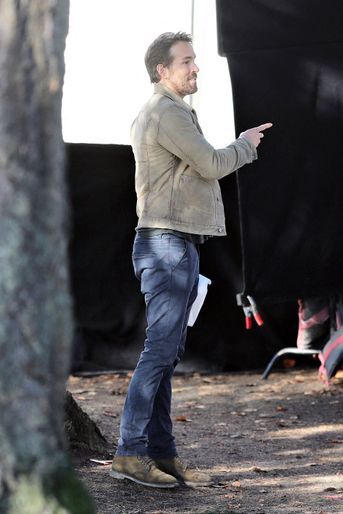 Ryan Reynolds sur le tournage du film «The Adam Project» à Vancouver le 1er décembre 2020