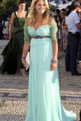 La princesse Madeleine de Suède sur l'île de Spetses, le 25 août 2010