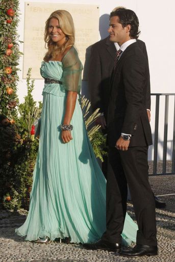 La princesse Madeleine et le prince Carl Philip de Suède sur l&#039;île de Spetses, le 25 août 2010