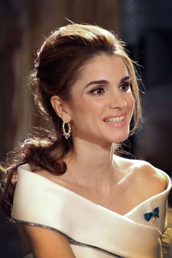 La reine Rania de Jordanie à Rome, le 20 octobre 2009
