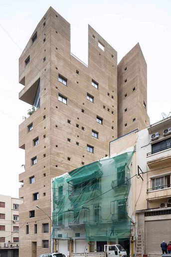L'immeuble "Stone Garden", conçu par l'architecte libanaise Lina Ghotmeh.