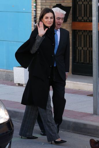 La reine Letizia d&#039;Espagne au siège de l&#039;Unicef à Madrid, le 19 février 2020
