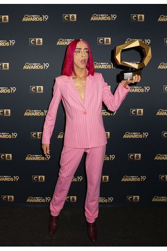 Bilal Hassani lors de la 1ère édition des Olympia Awards, cérémonie récompensant des artistes de la musique et de l’humour, à  Paris le 11 décembre 2019