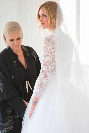 Les essayages de robe de mariée de Chiara Ferragni avec Maria Grazia Chiuri