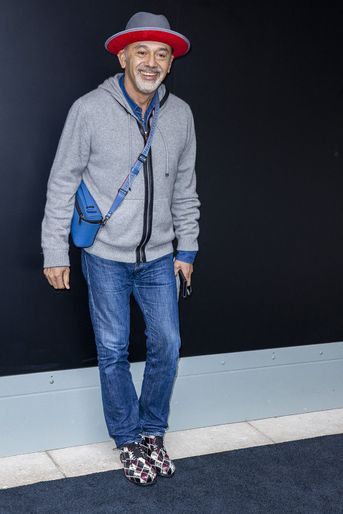 Christian Louboutin au défilé Louis Vuitton lors de la Fashion Week de Paris le 6 octobre 2020