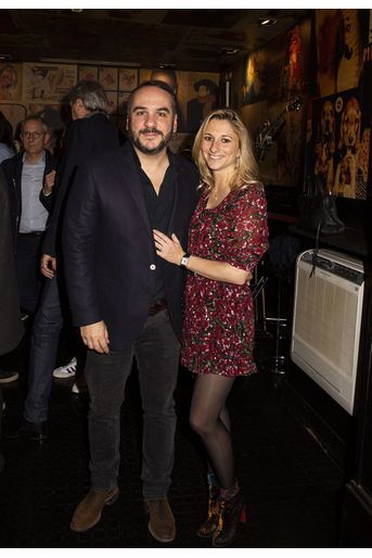 François-Xavier Demaison et son épouse Anaïs lors de la 1ère édition des Olympia Awards, cérémonie récompensant des artistes de la musique et de l’humour, à  Paris le 11 décembre 2019