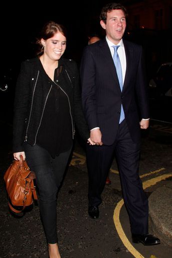 La princesse Eugenie d'York avec son petit ami Jack Brooksbank, le 18 octobre 2012