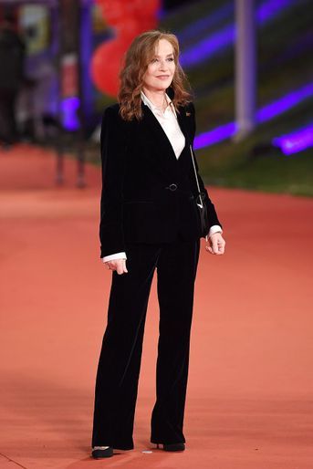 Isabelle Huppert au Festival du film de Rome le 19 octobre 2020