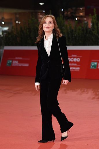Isabelle Huppert au Festival du film de Rome le 19 octobre 2020