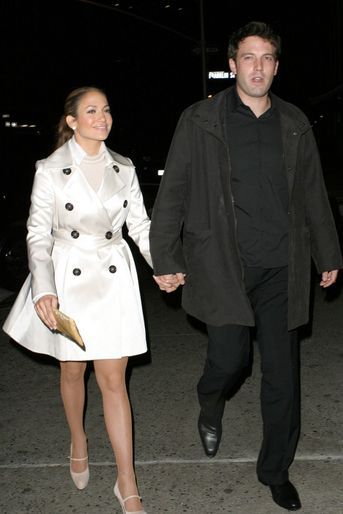 Jennifer Lopez et Ben Affleck à New York en octobre 2003