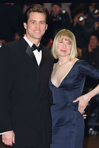 Jim Carrey et Renée Zellweger à la première du film «Le Grinch» à Londres en novembre 2000