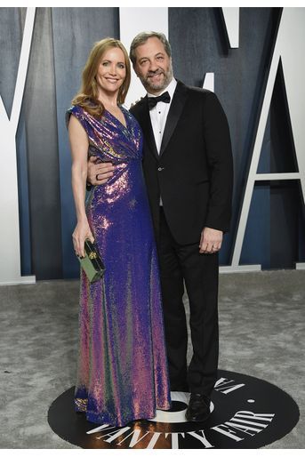 Leslie Mann et Judd Apatow à l&#039;after-party des Oscars organisée par «Vanity Fair» à Los Angeles le 9 février 2020