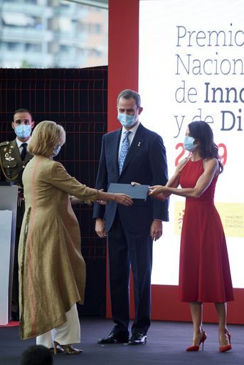 La reine Letizia et le roi Felipe VI d&#039;Espagne à Valence, le 3 juillet 2020
