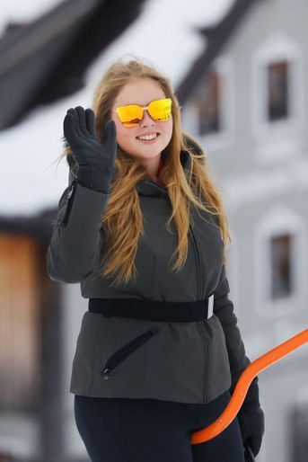 La princesse Catharina-Amalia des Pays-Bas en vacances à Lech en Autriche, le 25 février 2019