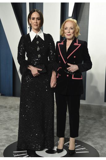 Sarah Paulson et Holland Taylor à l&#039;after-party des Oscars organisée par «Vanity Fair» à Los Angeles le 9 février 2020