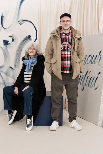 Sophie Fontanel et Loïc Prigent, journalistes. (Chaumet 12 Vendôme, Paris, le 27 janvier 2021)
