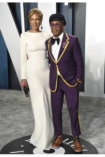 Tonya Lewis et Spike Lee à l&#039;after-party des Oscars organisée par «Vanity Fair» à Los Angeles le 9 février 2020