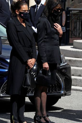 Les princesses Stéphanie de Monaco et Caroline de Hanovre à Monaco, le 17 juin 2020