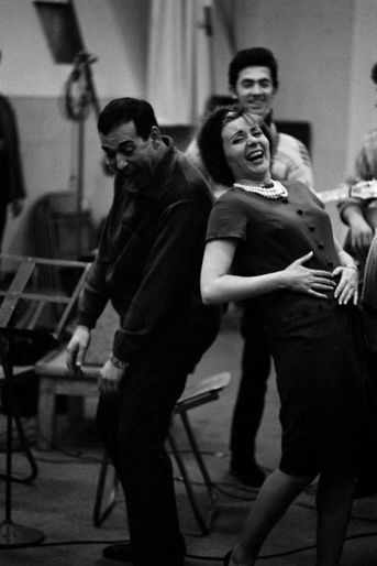 Annie Cordy en compagnie de Luis Mariano, en novembre 1961.