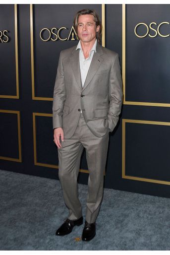 Brad Pitt au déjeuner des nommés aux Oscars 2020 à Los Angeles, le lundi 27 janvier.