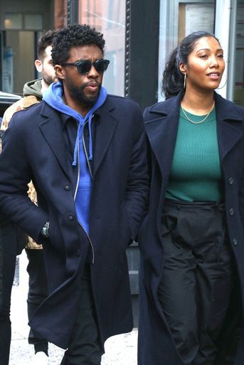 Chadwick Boseman et Taylor Simone Ledward à New York en novembre 2019