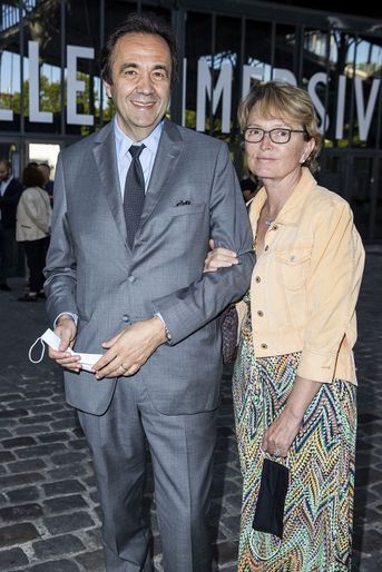 Frédéric Salat-Baroux et Claude Chirac à l'exposition Jam Capsule à la Villette à Paris le 22 juin 2020