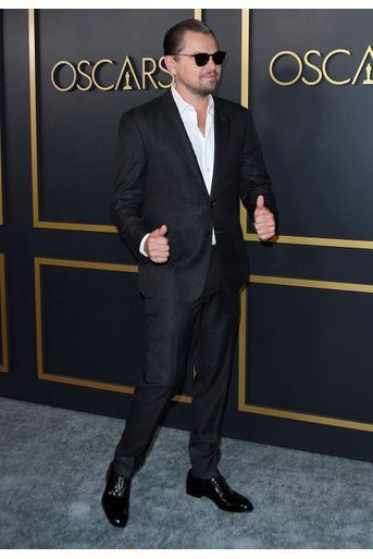 Leonardo DiCaprio au déjeuner des nommés aux Oscars 2020 à Los Angeles, le lundi 27 janvier.