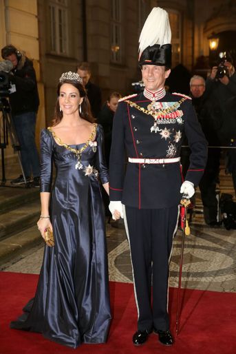 La princesse Marie et le prince Joachim de Danemark à Copenhague, le 1er janvier 2020