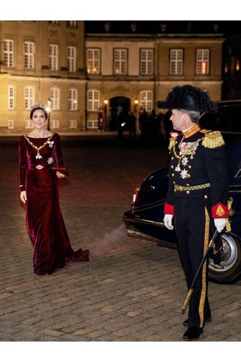 La princesse Mary et le prince héritier Frederik de Danemark à Copenhague, le 1er janvier 2020