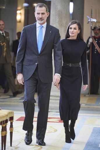 Le roi Felipe VI et la reine Letizia d&#039;Espagne à Madrid, le 17 février 2020
