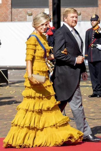 La reine Maxima et le roi Willem-Alexander des Pays-Bas à La Haye, le 15 septembre 2020