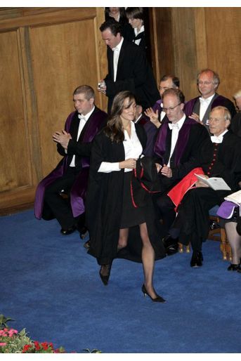 Kate Middleton lors de la cérémonie de remise des diplômes à l’université de St Andrews, en Ecosse, en juin 2005.