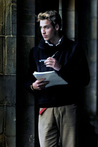 Le prince William lors de ses études à l’université de St Andrews, en Ecosse, en novembre 2004.
